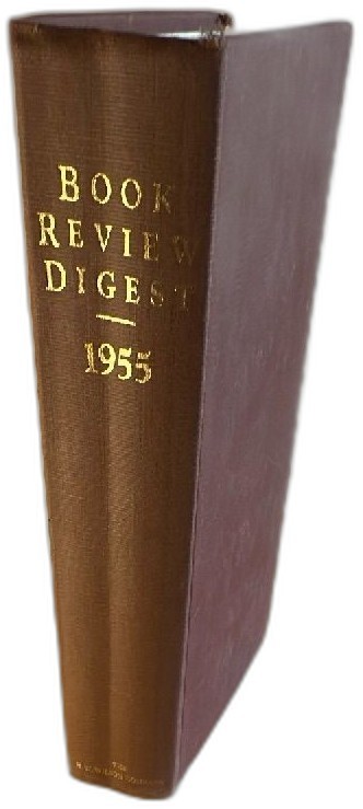 Book Review Digest 1955 H W Wilson Brown Hardcover Reference Annual 1956
