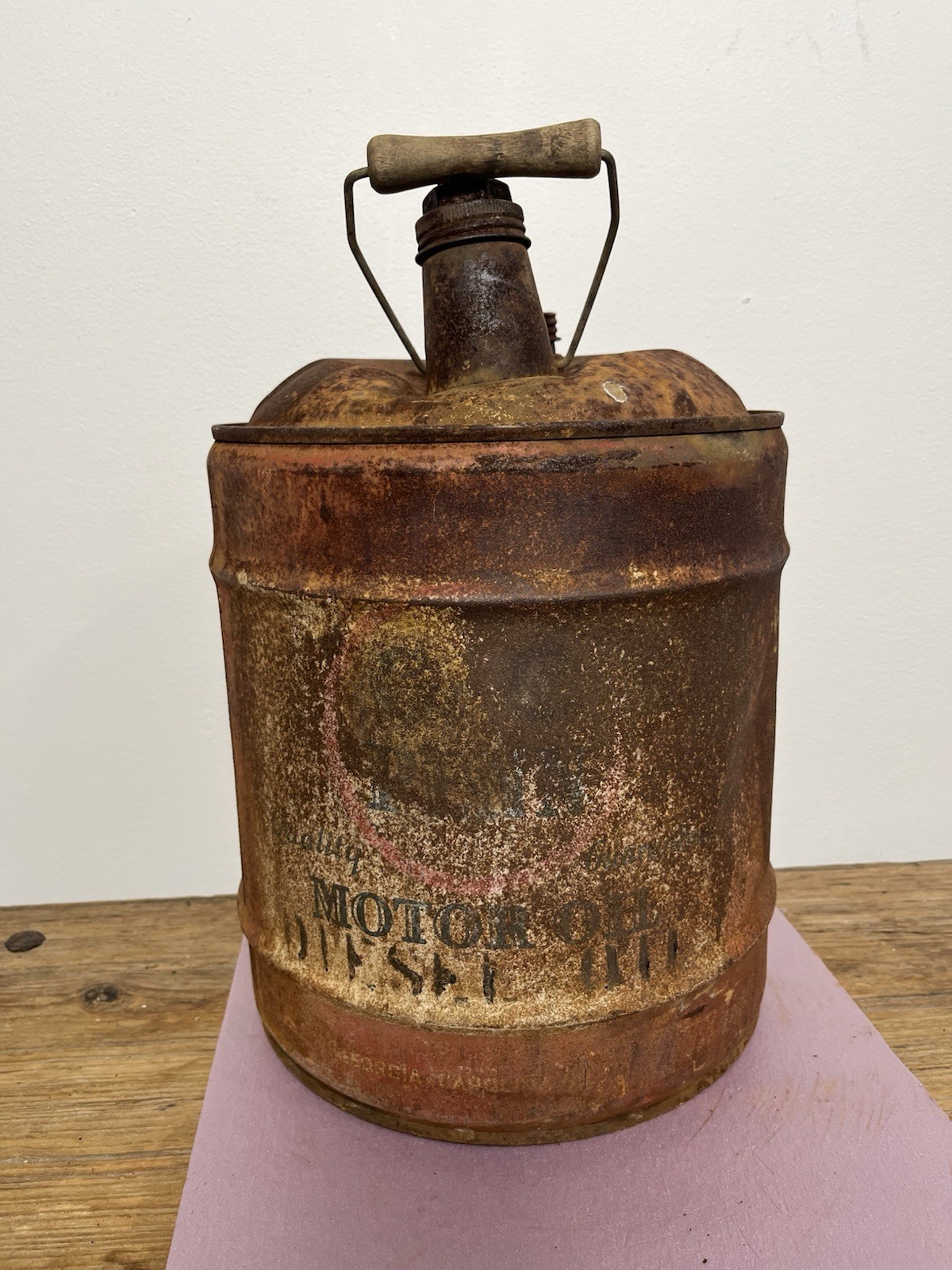 Vintage GC Penn Oil Company 5 Gallon Can