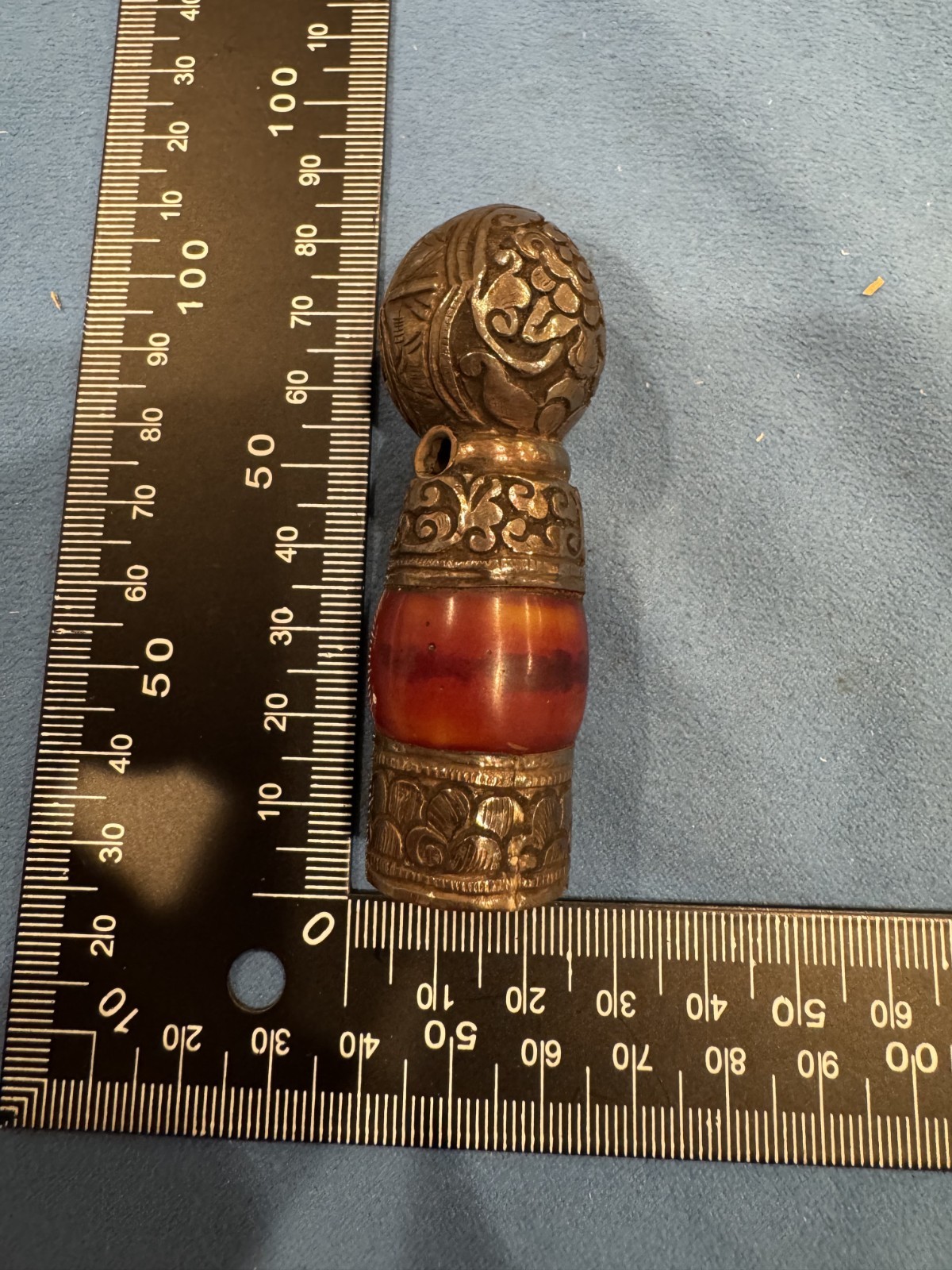 Stunning Large Vintage Tibetan/Himalayan Sterling Silver Stamp Seal Stunning Large Vintage Tibetan/Himalayan Sterling Silver Stamp Seal