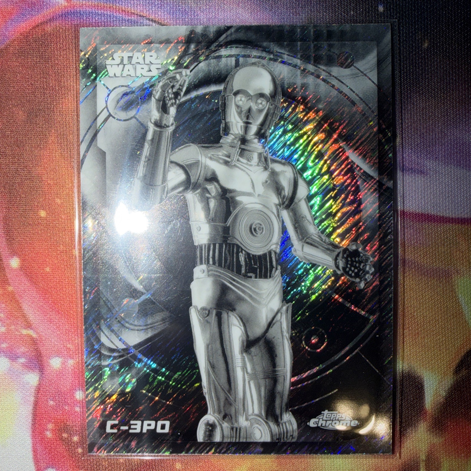 2026 Topps Chrome Star Wars C-3PO #169 Black & White Shimmer Refractor SSP... 2026 Topps Chrome Star Wars C-3PO #169 Black & White Shimmer Refractor SSP...