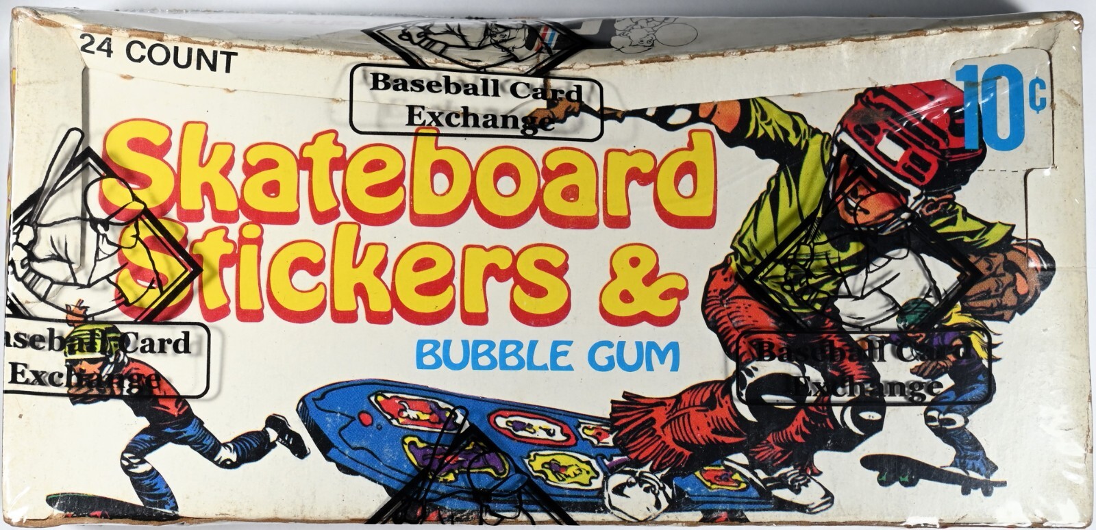 1976 Donruss Skateboard Stickers Unopened Bubble Gum Wax Box BCE Verified Seal 1976 Donruss Skateboard Stickers Unopened Bubble Gum Wax Box BCE Verified Seal