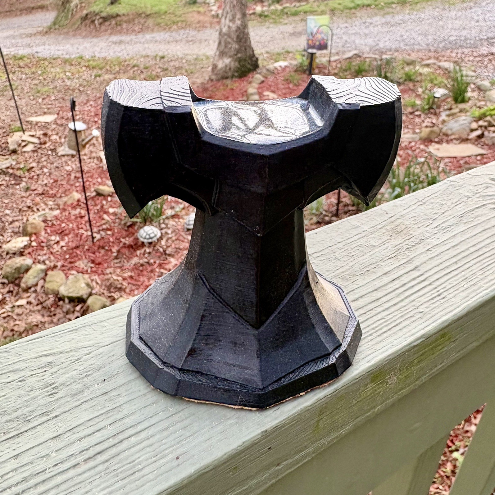 Cigar Rest Black Big Viking W Custom Epoxy Inlay Fits up to a 100 Ring Gauage Cigar Rest Black Big Viking W Custom Epoxy Inlay Fits up to a 100 Ring Gauage