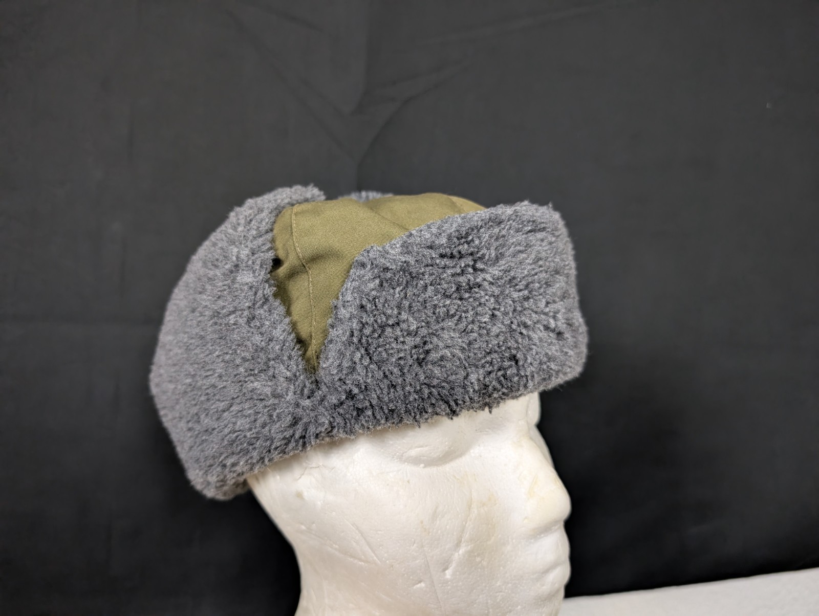 Vintage Czech Military Ushanka 56 CSSR CSLA Winter Hat Trapper Cap Insulated ECW