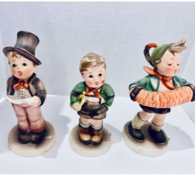 Set of 3 Hummel Musical Boy Figurines, Made in W. Germany 1949-1989 Kid Decor Set of 3 Hummel Musical Boy Figurines, Made in W. Germany 1949-1989 Kid Decor