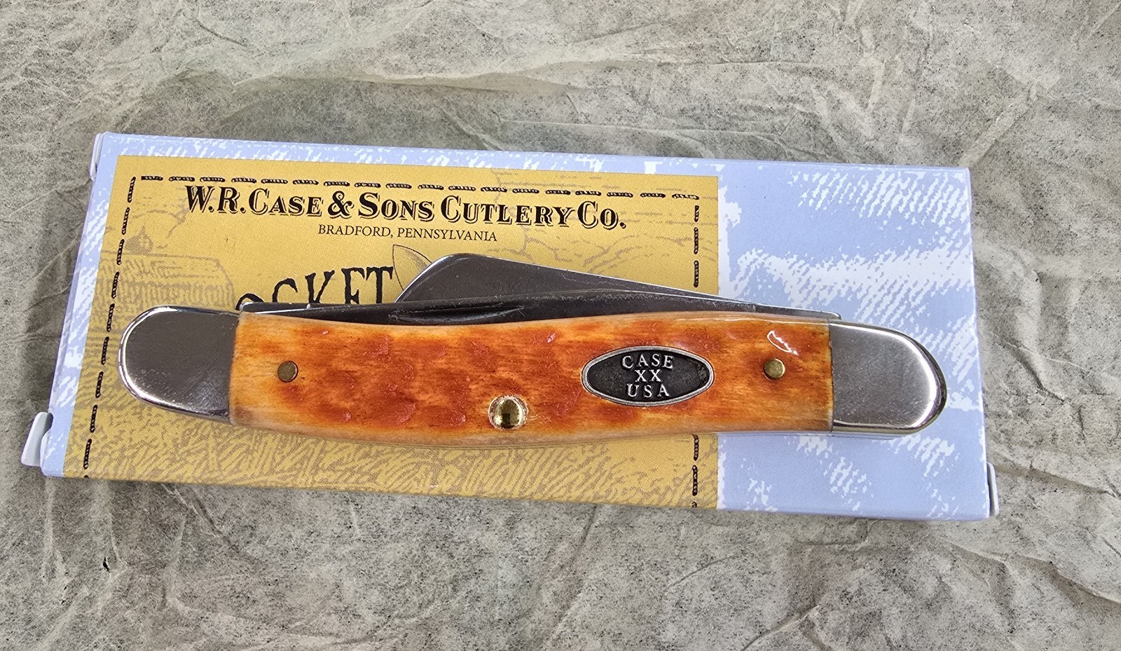Case XX 23005 2019 Pocket Worn Whiskey Bone CV Brand New Display Model