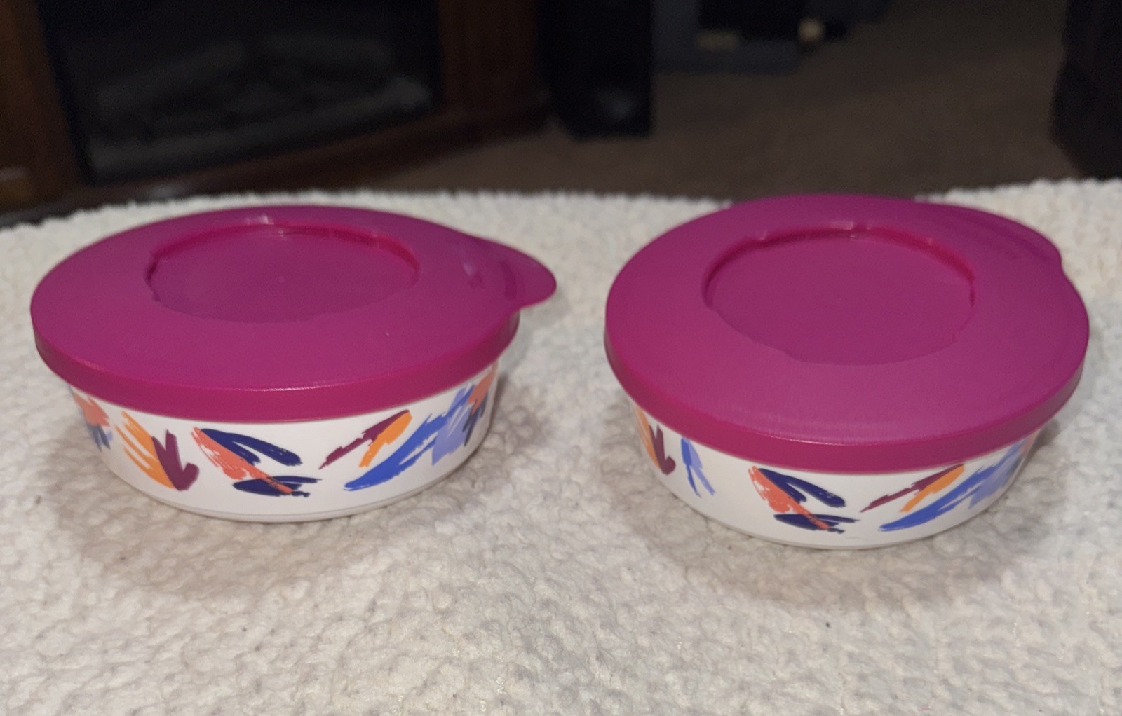 Tupperware Illumina Small Dip Bowl 1.5cup/350ml Locking Lid Set of 2