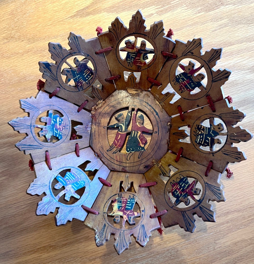 Vintage Italian Gargiulo & Jannuzzi Sorrento Puzzle Bowl Antique Basket tabletop Vintage Italian Gargiulo & Jannuzzi Sorrento Puzzle Bowl Antique Basket tabletop