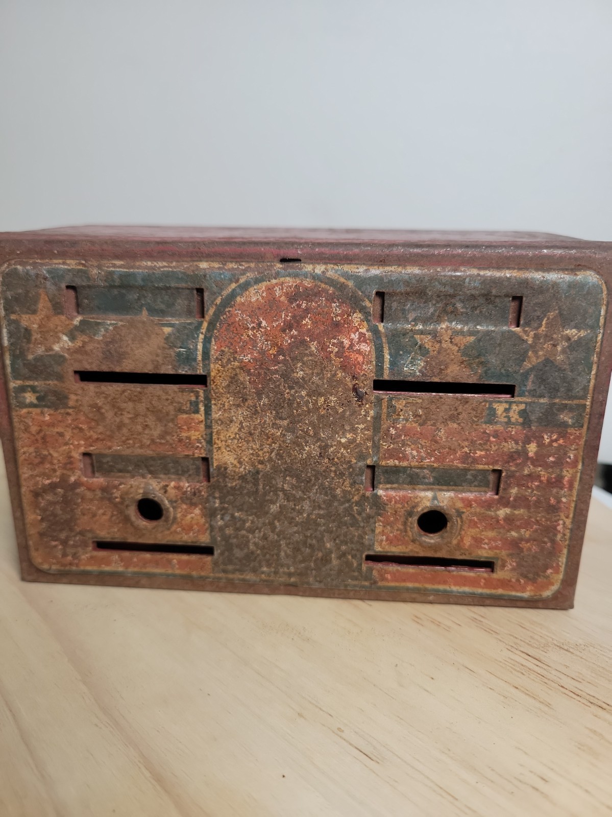 Vintage ?1940s–50s? Trade Stimulator Cabinet • Patriotic Faceplate • Coin‑Op...