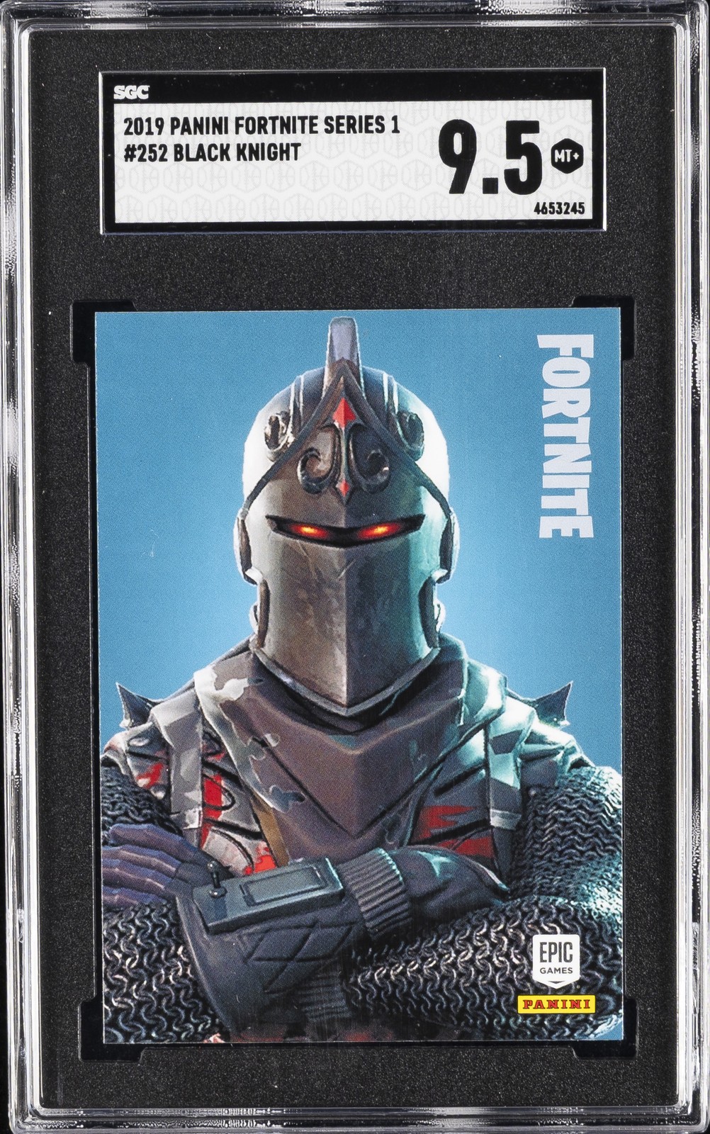 2019 PANINI FORTNITE SERIES 1 #252 BLACK KNIGHT SGC 9.5