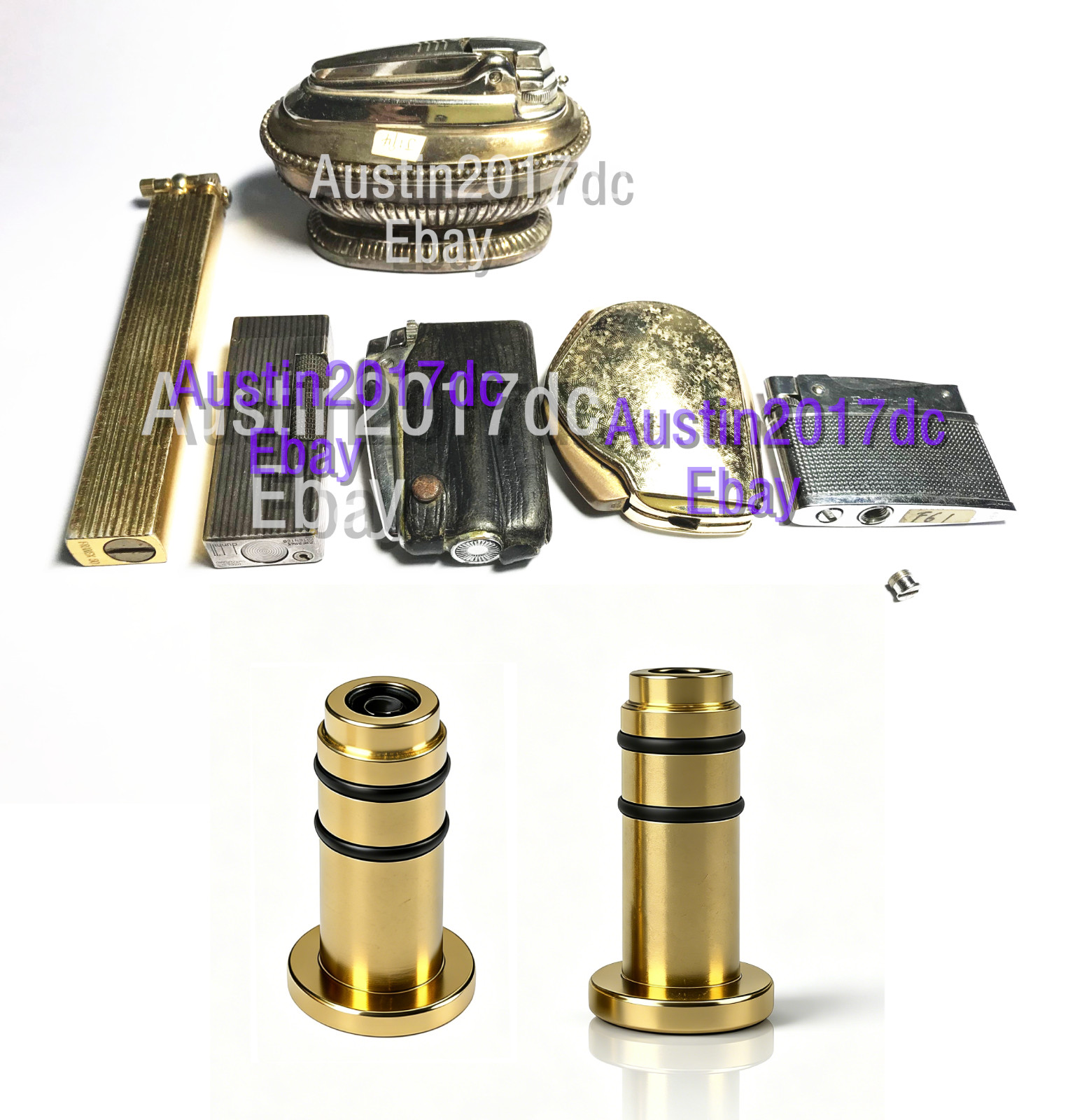 2pcs Gas Refill Adapter for Antique British Dunhill Rollagas & Ronson Lighter 2pcs Gas Refill Adapter for Antique British Dunhill Rollagas & Ronson Lighter
