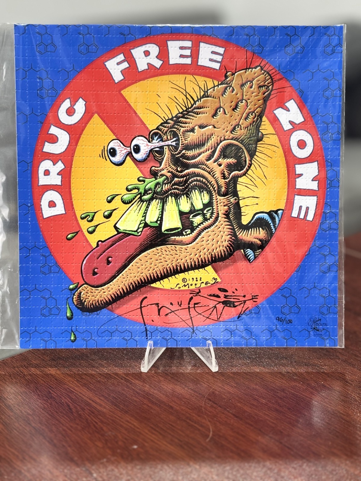 🔥🔥Stanley Mouse Blotter Drug Free Zone TRUE GRAIL #96/100🔥🔥 🔥🔥Stanley Mouse Blotter Drug Free Zone TRUE GRAIL #96/100🔥🔥
