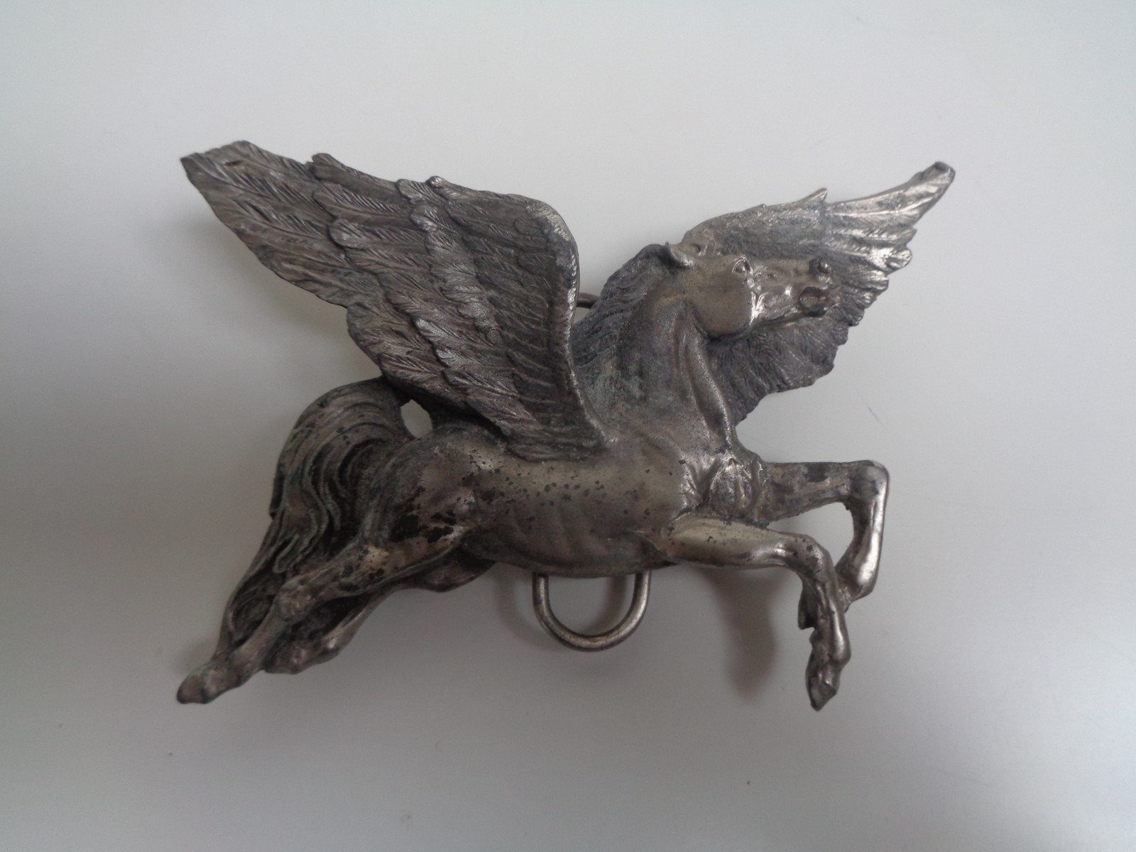 Vintage 1981 Bergamot Pegasus Winged Horse Pewter Toned Mythology Belt Buckle Vintage 1981 Bergamot Pegasus Winged Horse Pewter Toned Mythology Belt Buckle