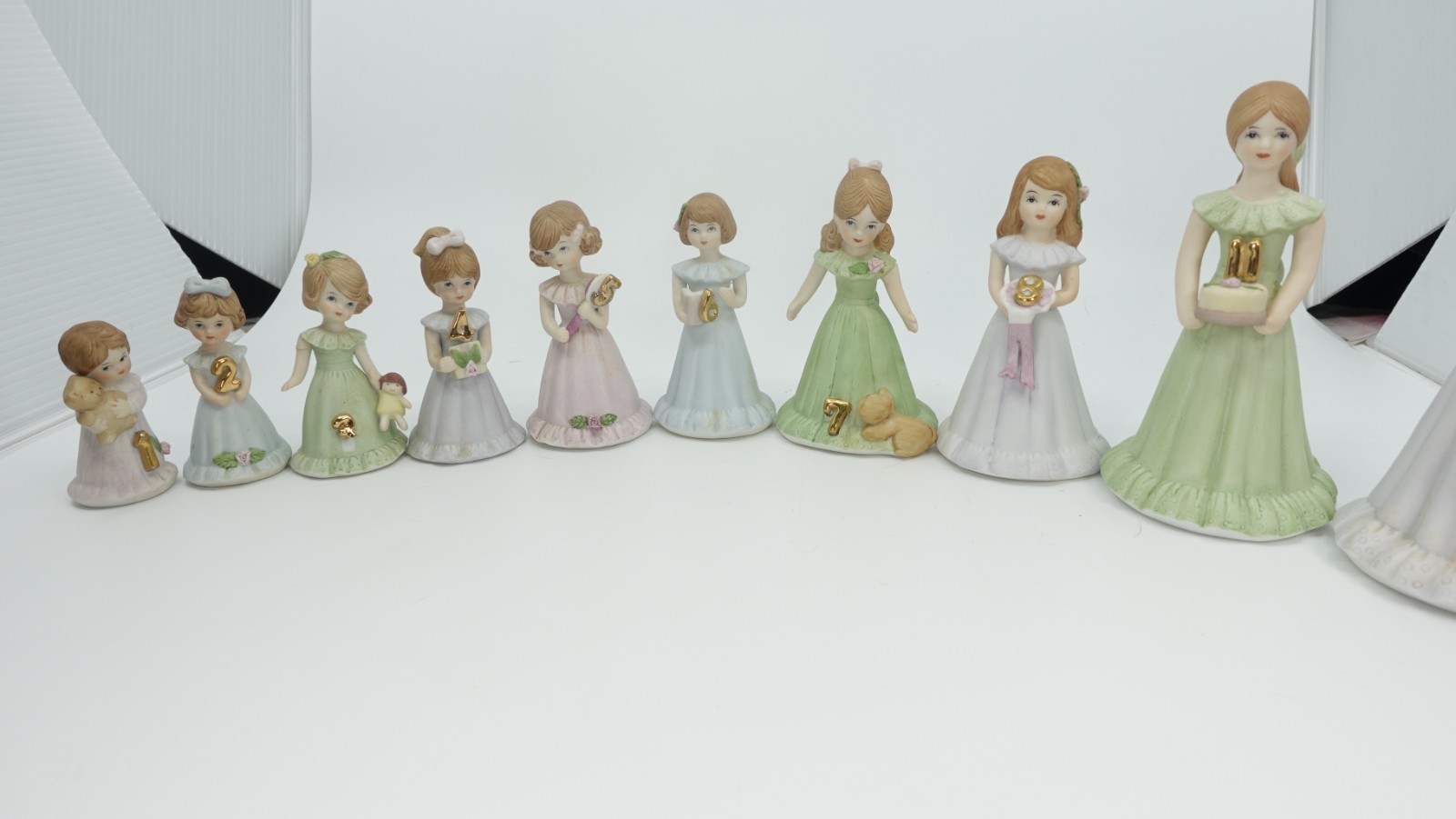 Enesco Growing Up Birthday Girls Set Years 1- 12 (missing 9 and 10) Enesco Growing Up Birthday Girls Set Years 1- 12 (missing 9 and 10)