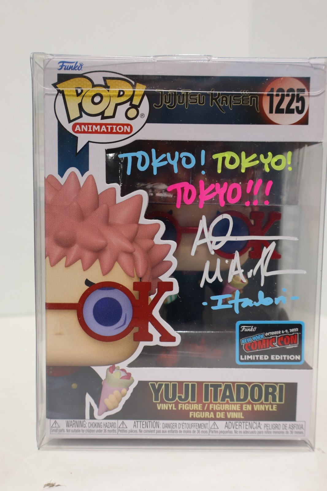 Funko Pop Vinyl: JJK Yuji Itadori - 2022 NYCC Exclusive Signed By Adam McArthur Funko Pop Vinyl: JJK Yuji Itadori - 2022 NYCC Exclusive Signed By Adam McArthur