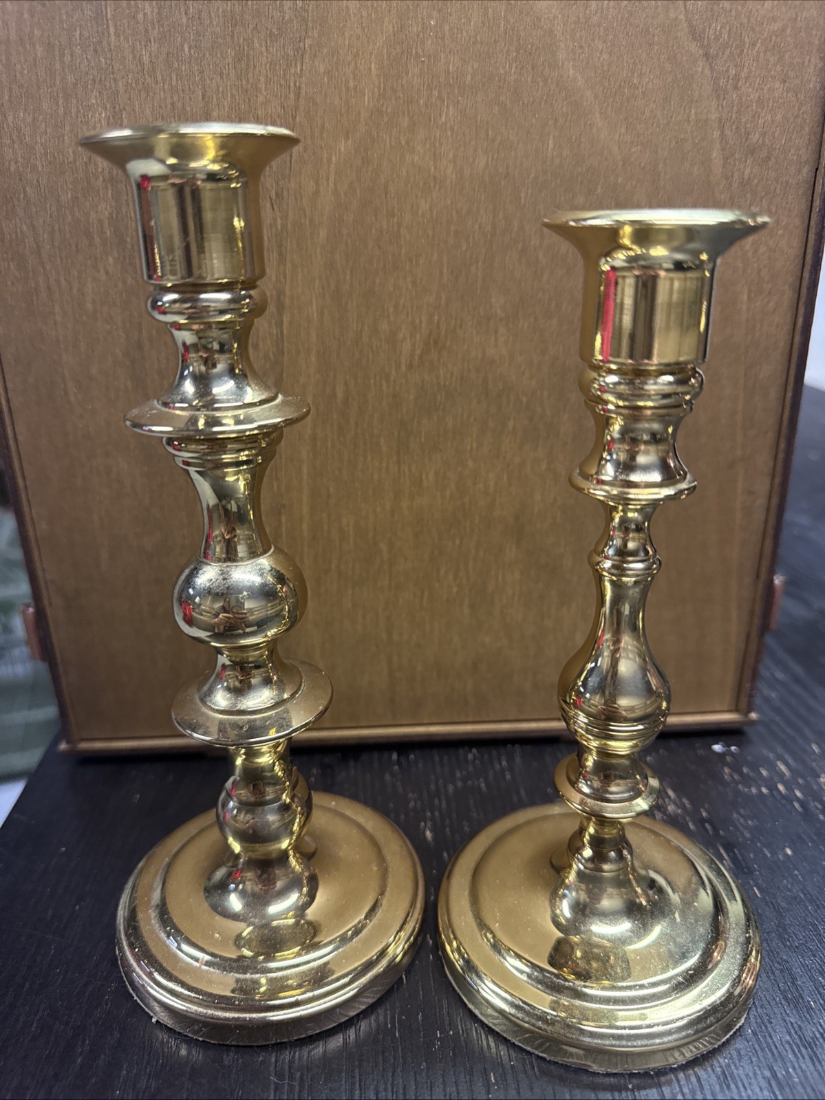 Baldwin Antique Brass Candleholder Set of 2 Baldwin Antique Brass Candleholder Set of 2