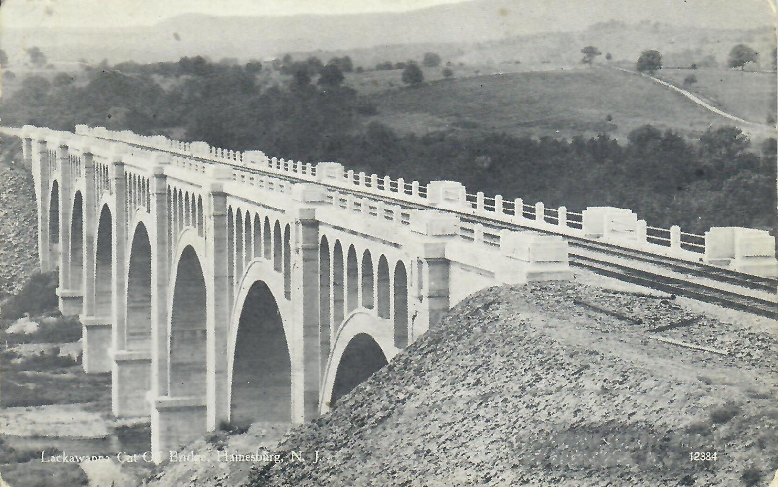 DL&W RR Cut Off Viaduct Hainesburg NJ New Jersey