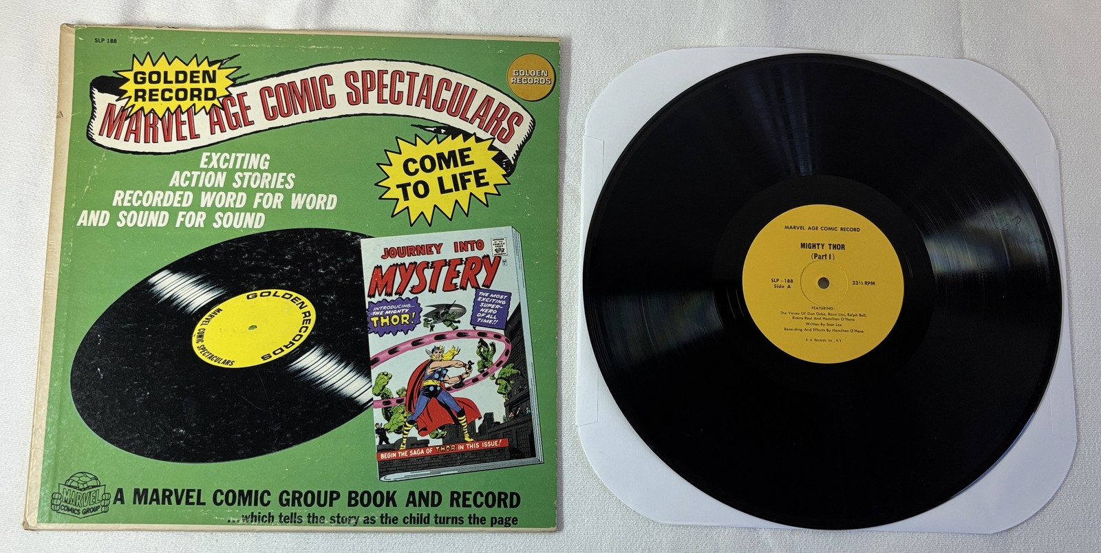 1966 Golden Record LP ~ JOURNEY INTO MYSTERY #83 THE MIGHTY THOR ~ missing comic