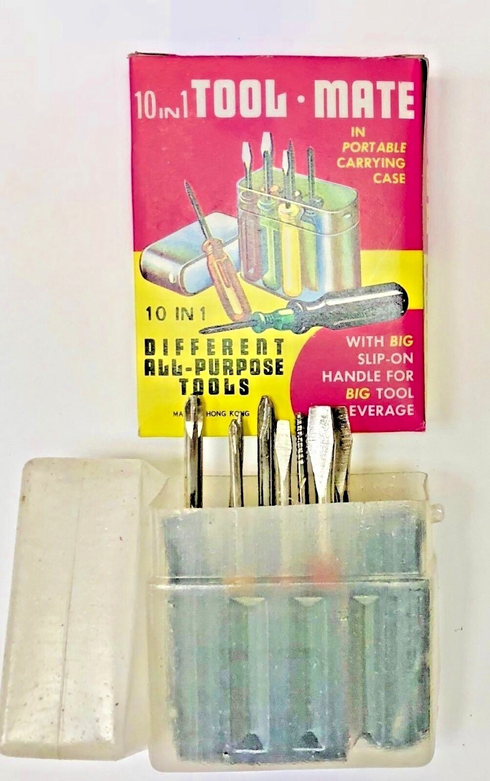 Vintage 10 in 1 Tool Mate Screwdriver Set in Case Vintage 10 in 1 Tool Mate Screwdriver Set in Case