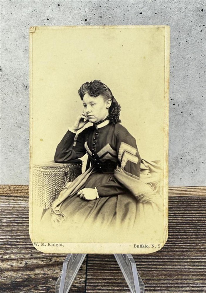 Mary Collins Whiting Lawyer CDV c1865 W.M. Knight Buffalo NY Women’s History