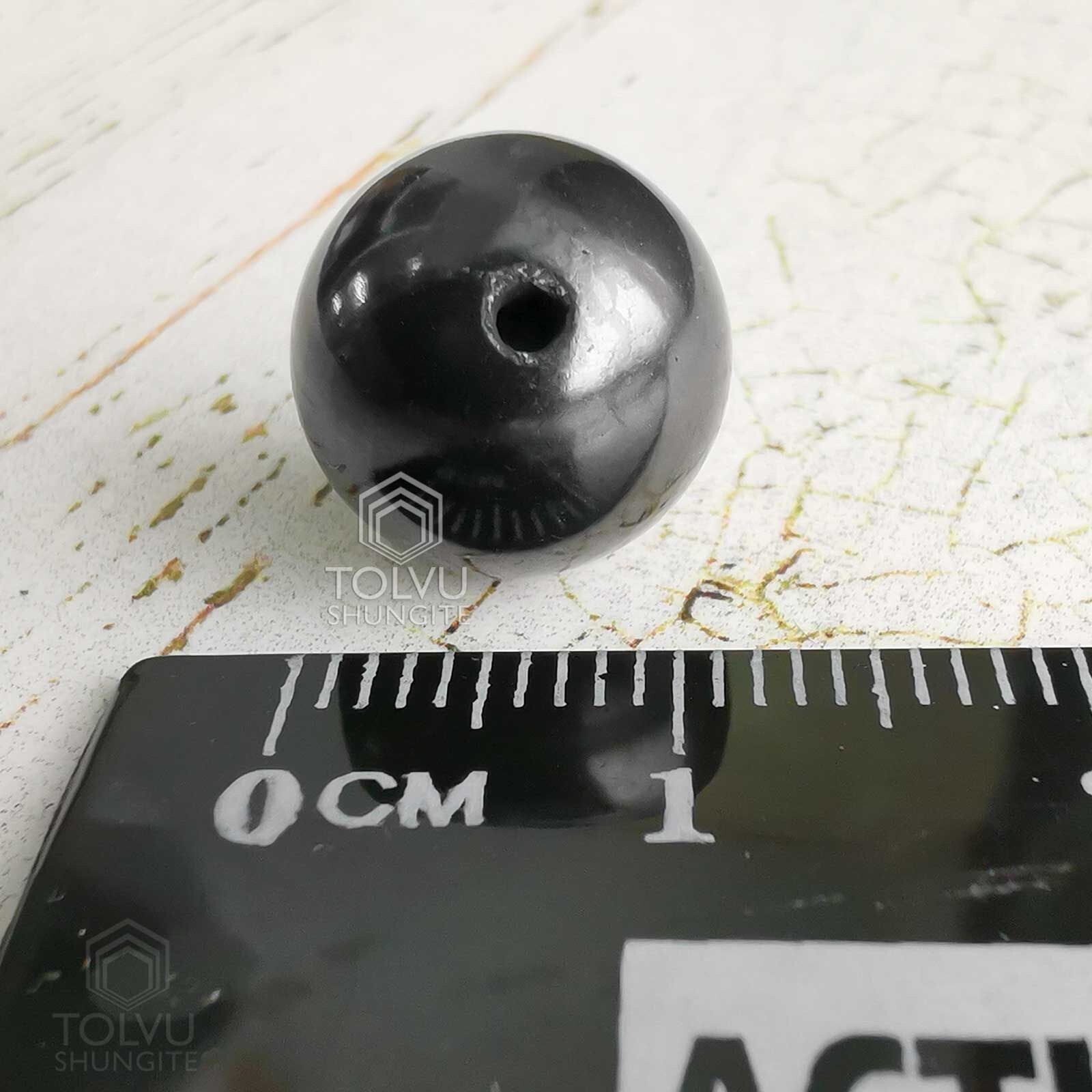 Beads of Shungite stone 20pcs Russian Real Authentic Natural Shungite, Tolvu