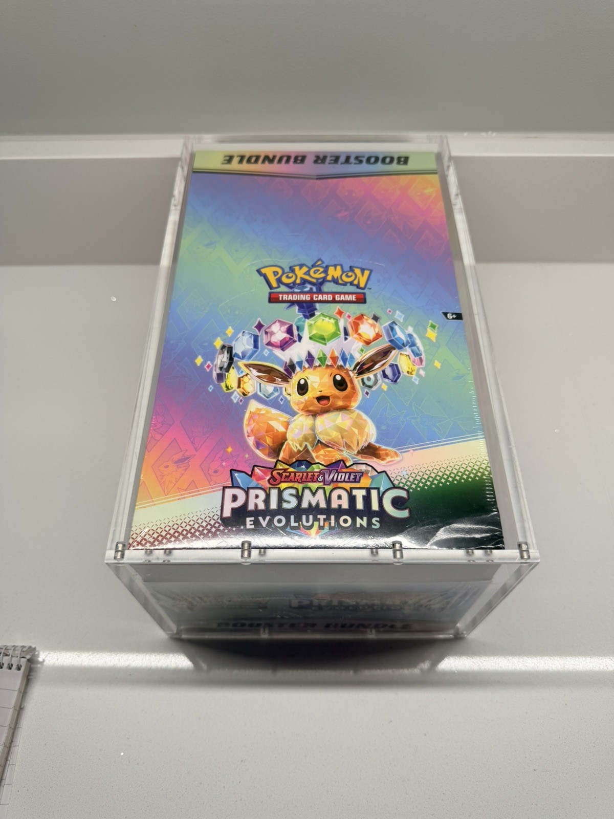 Pokémon TCG: Prismatic Evolutions Booster Bundle Display Case | New & Sealed