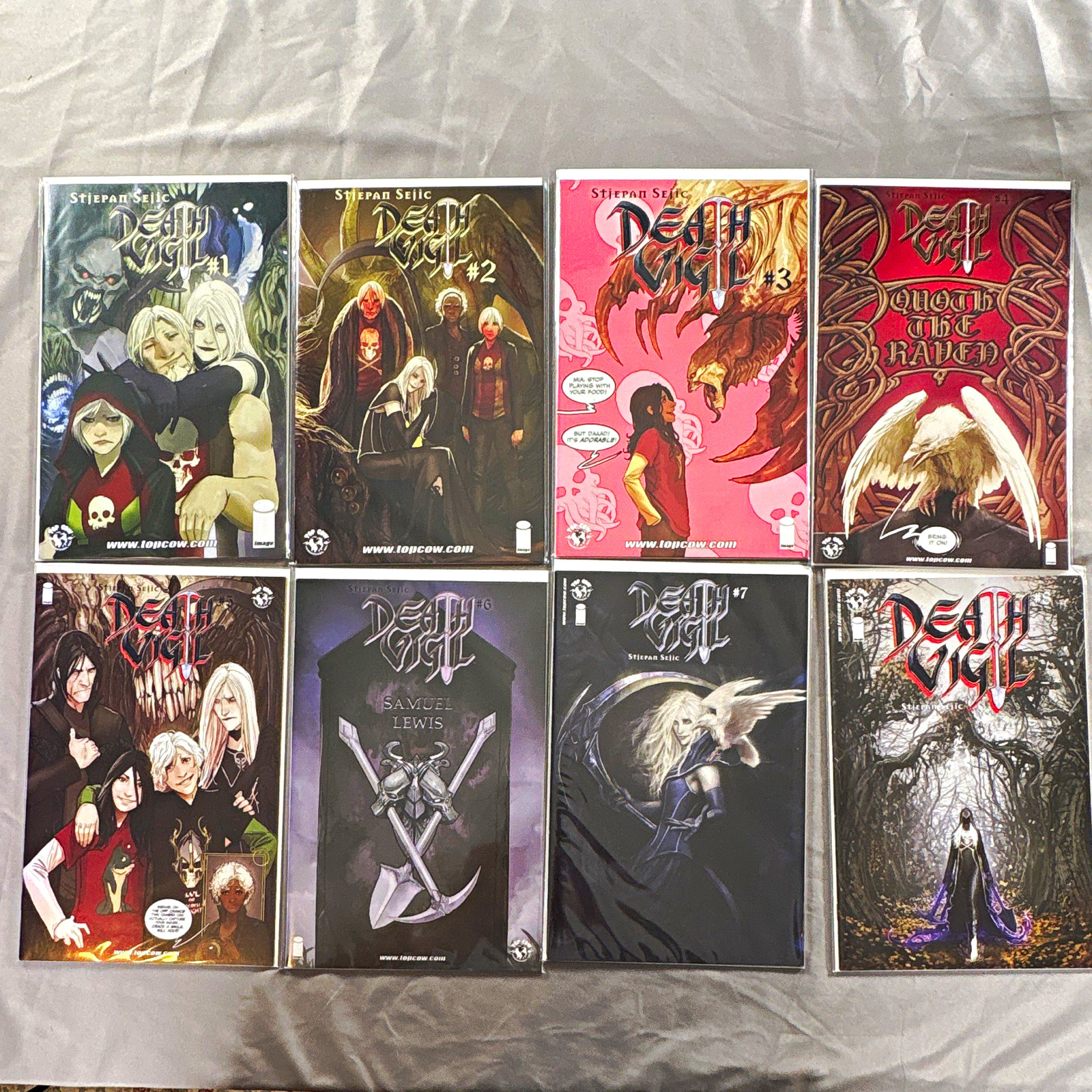 Death Vigil Comic Book Lot #1-8Top Cow, Stjepan Sejic Death Vigil Comic Book Lot #1-8Top Cow, Stjepan Sejic