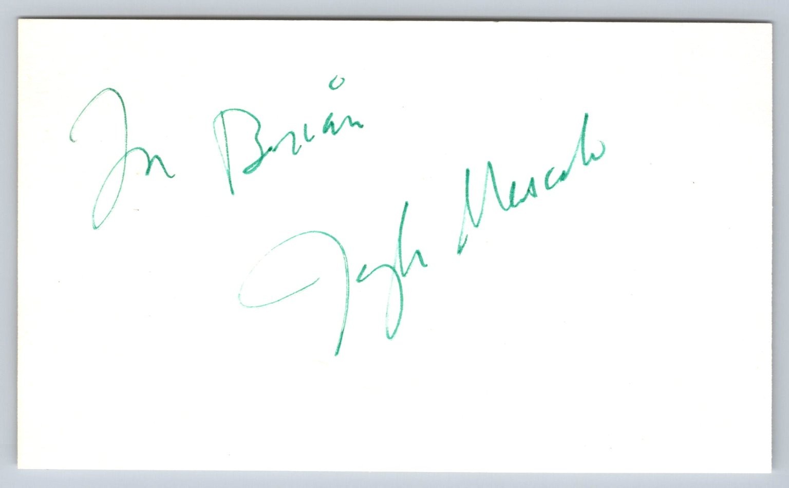 Joseph Mascolo Autograph Signed \