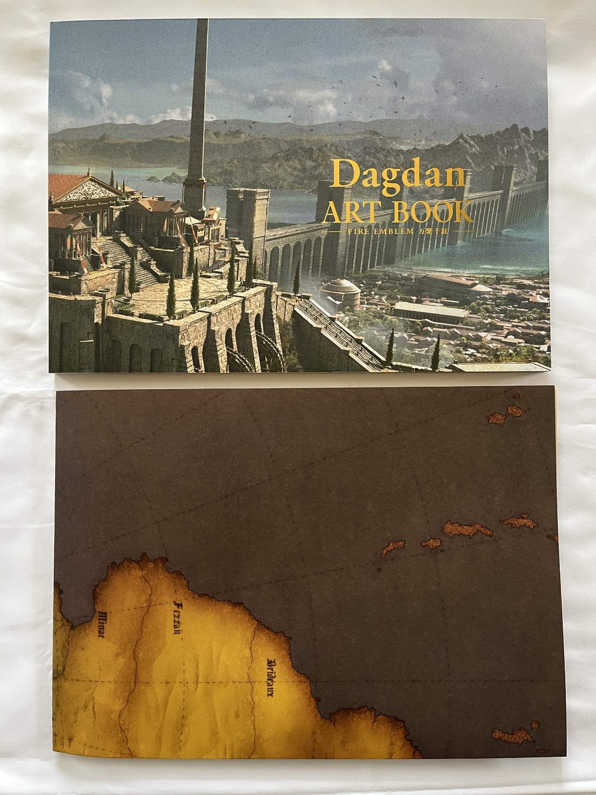 Fire Emblem Fortunes Weave Dagdan Collection Art book & Poster map Set No Game