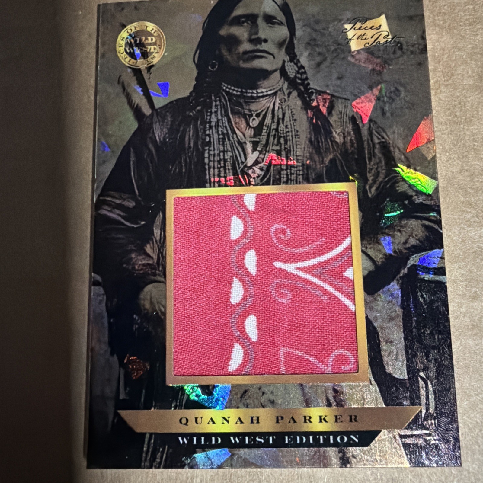 2025 Pieces Of The Past Wild West 01/01 Quanah Parker. Jumbo Relic Rainbow Ice 2025 Pieces Of The Past Wild West 01/01 Quanah Parker. Jumbo Relic Rainbow Ice