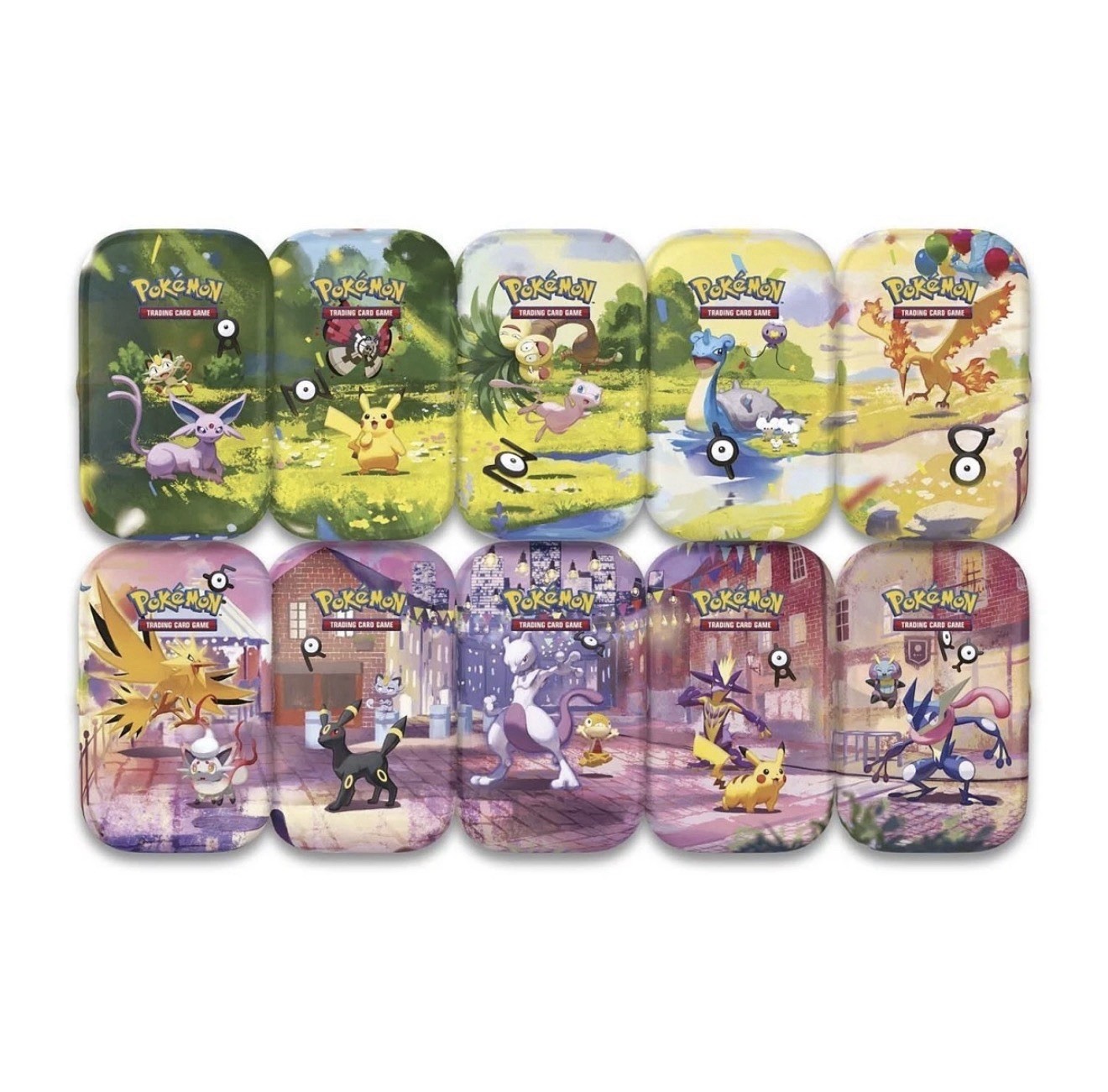 Pokemon 30th Anniversary Mini Tin Full Set X 10 New sealed