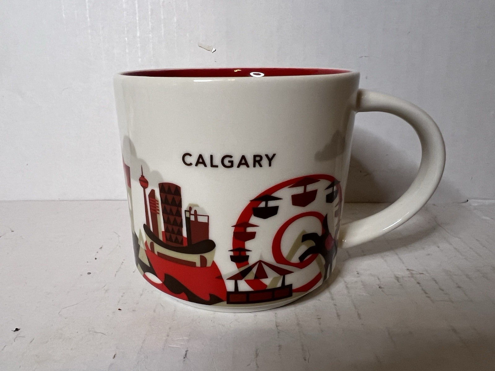 Starbucks Calgary Mug You Are Here Collection 14 oz Coffee Cup Canada YAH 2014⁠