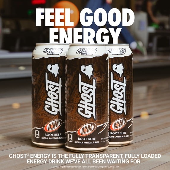 *NEW* A&W Root Beer Ghost Energy Drink 6 x 16oz cans SAME DAY SHIPPING