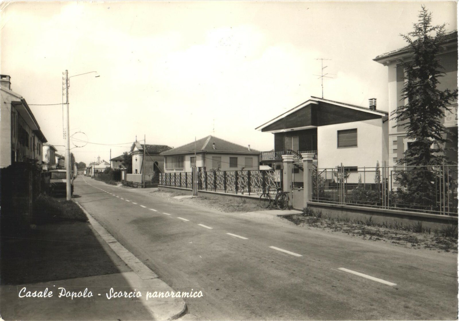 Casale Popolo Italy Street View RPPC Real Photo Postcard Posted 1988 Casale Popolo Italy Street View RPPC Real Photo Postcard Posted 1988