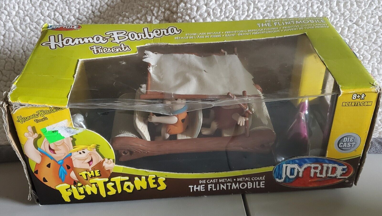 Vintage Flintstone ERTL Flintmobile, Joyride, Die Cast