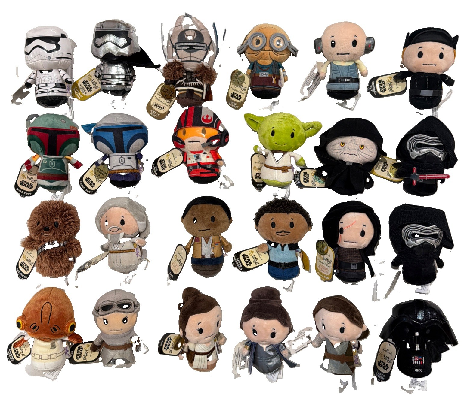 Lot Of 24 Hallmark Itty Bittys Star Wars Super Collection All New with tags Lot Of 24 Hallmark Itty Bittys Star Wars Super Collection All New with tags