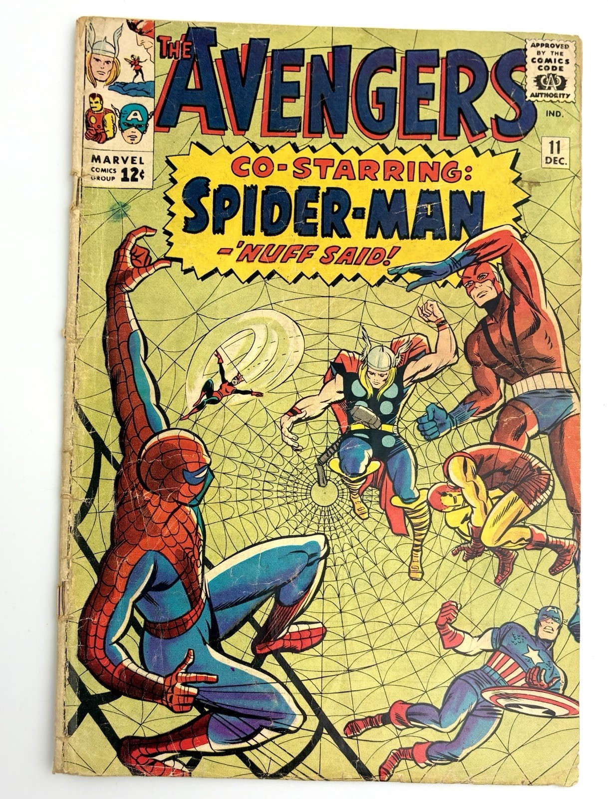 Avengers #11 1964 3.0 G/VG 🔑 Appearance Spider-Man
