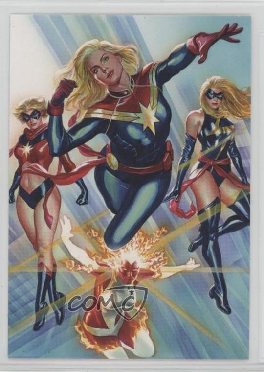 2020 Anniversary Sticker Collection Trading Cards Brazil Captain Marvel #C17 2pv