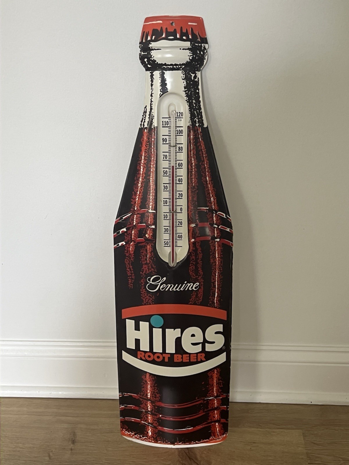 Vintage Hires Root Beer Thermometer Sign 28