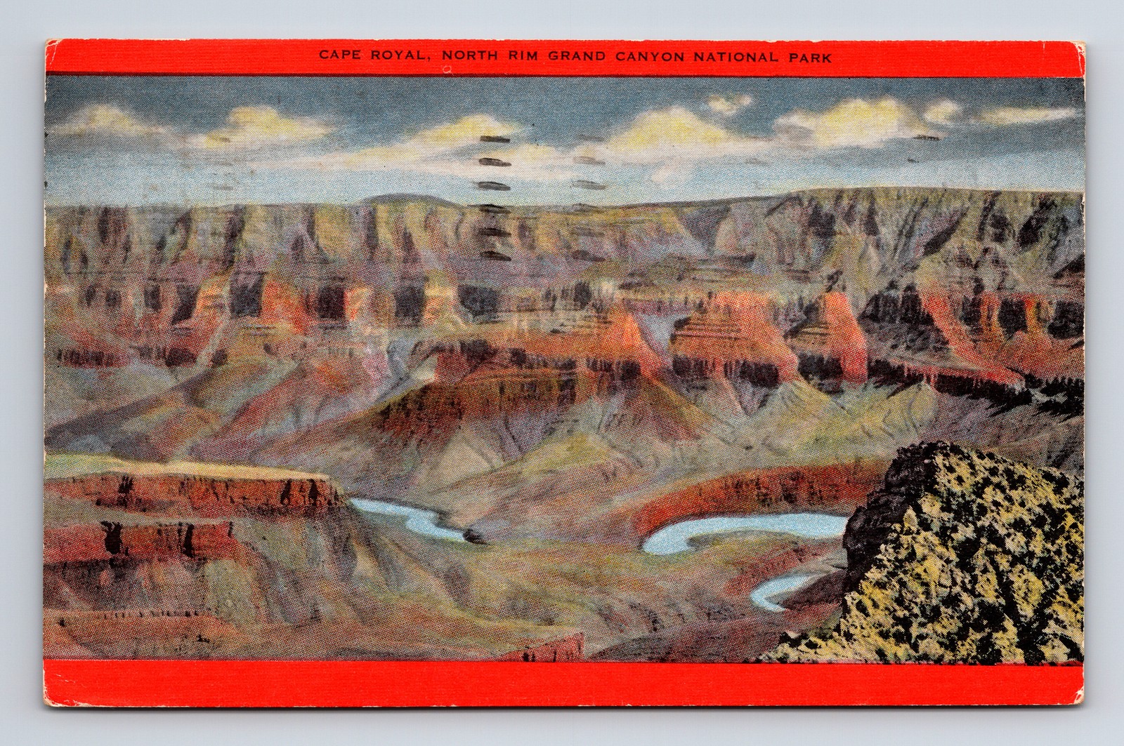 c1963 Cape Royal North Rim Grand Canyon National Park Arizona AZ Postcard c1963 Cape Royal North Rim Grand Canyon National Park Arizona AZ Postcard