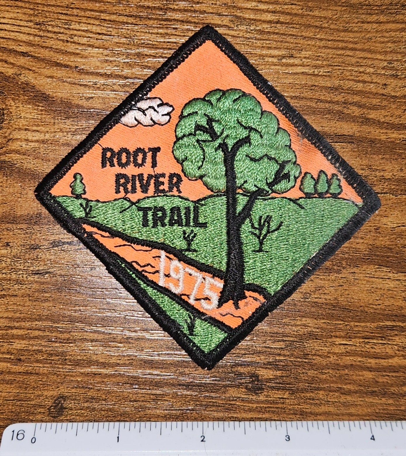Root River Historical Trail 1975 Boy Scouts BSA Vintage Wisconsin WI Patch