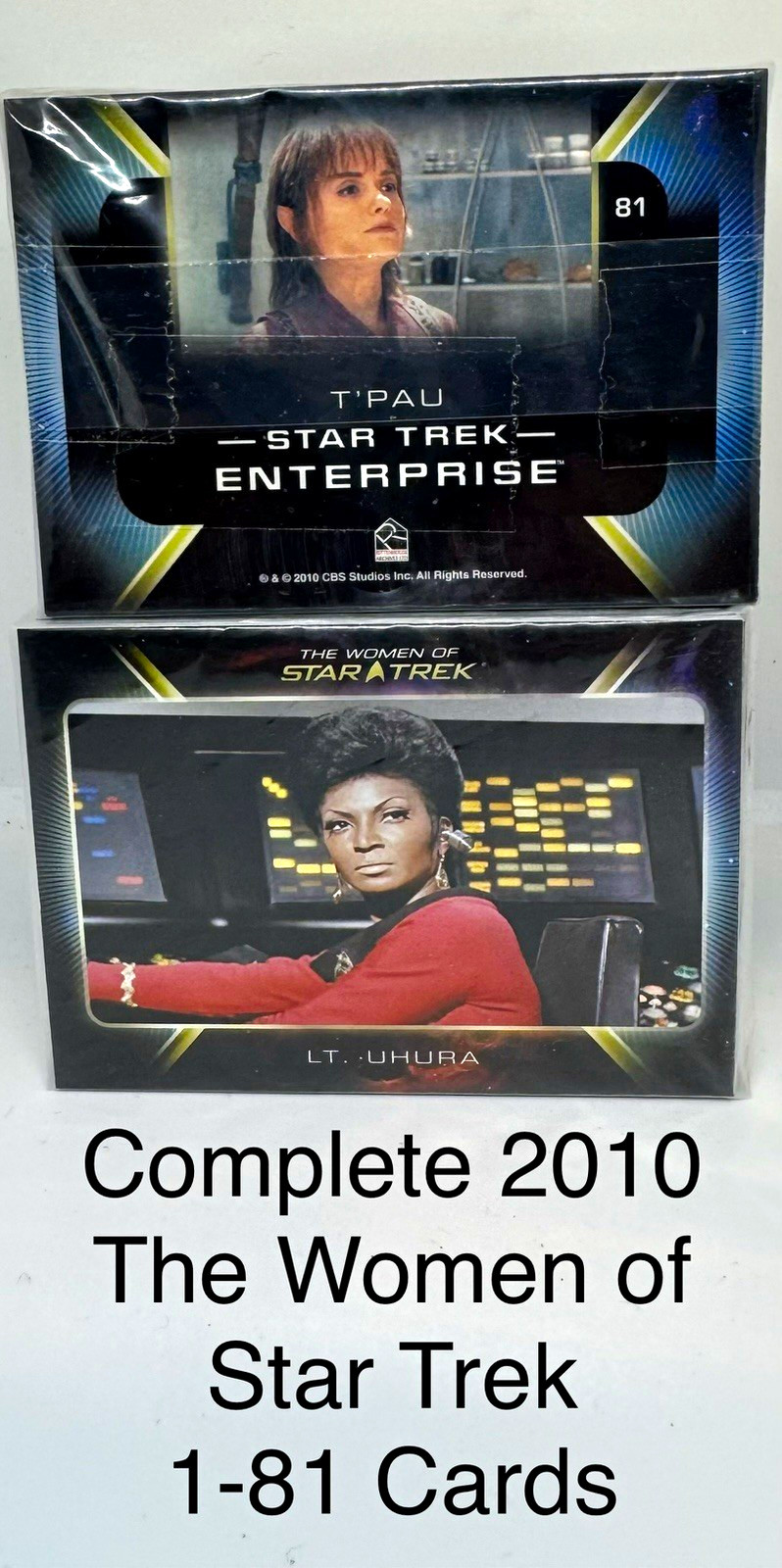 Rittenhouse 2010 Star Trek Women of Star Trek Complete Set 81 Cards 1-81 Rittenhouse 2010 Star Trek Women of Star Trek Complete Set 81 Cards 1-81