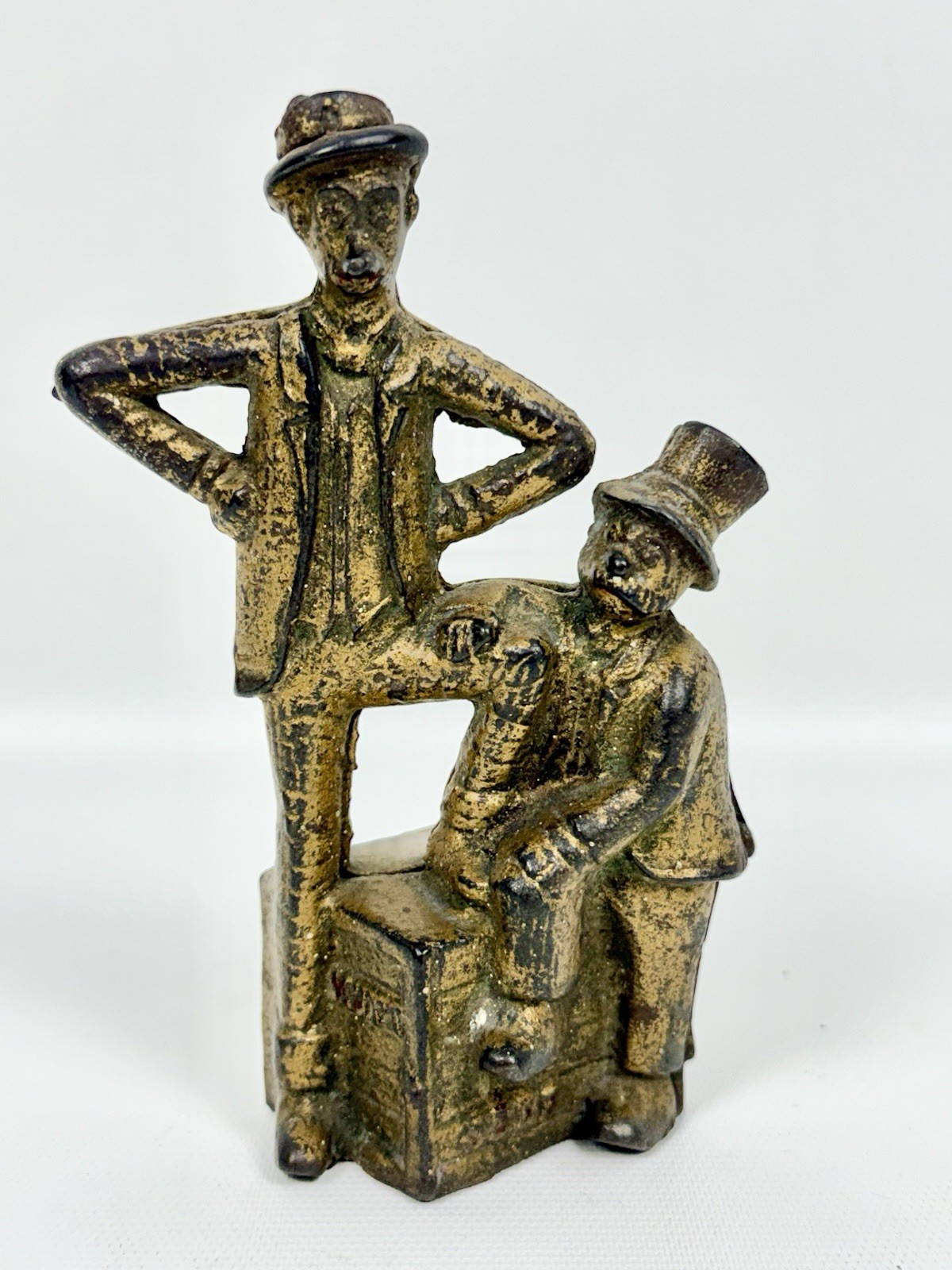 VTG Early 1900s A.C. Williams MUTT & JEFF Comic Cast Iron Still Bank -Bud Fisher