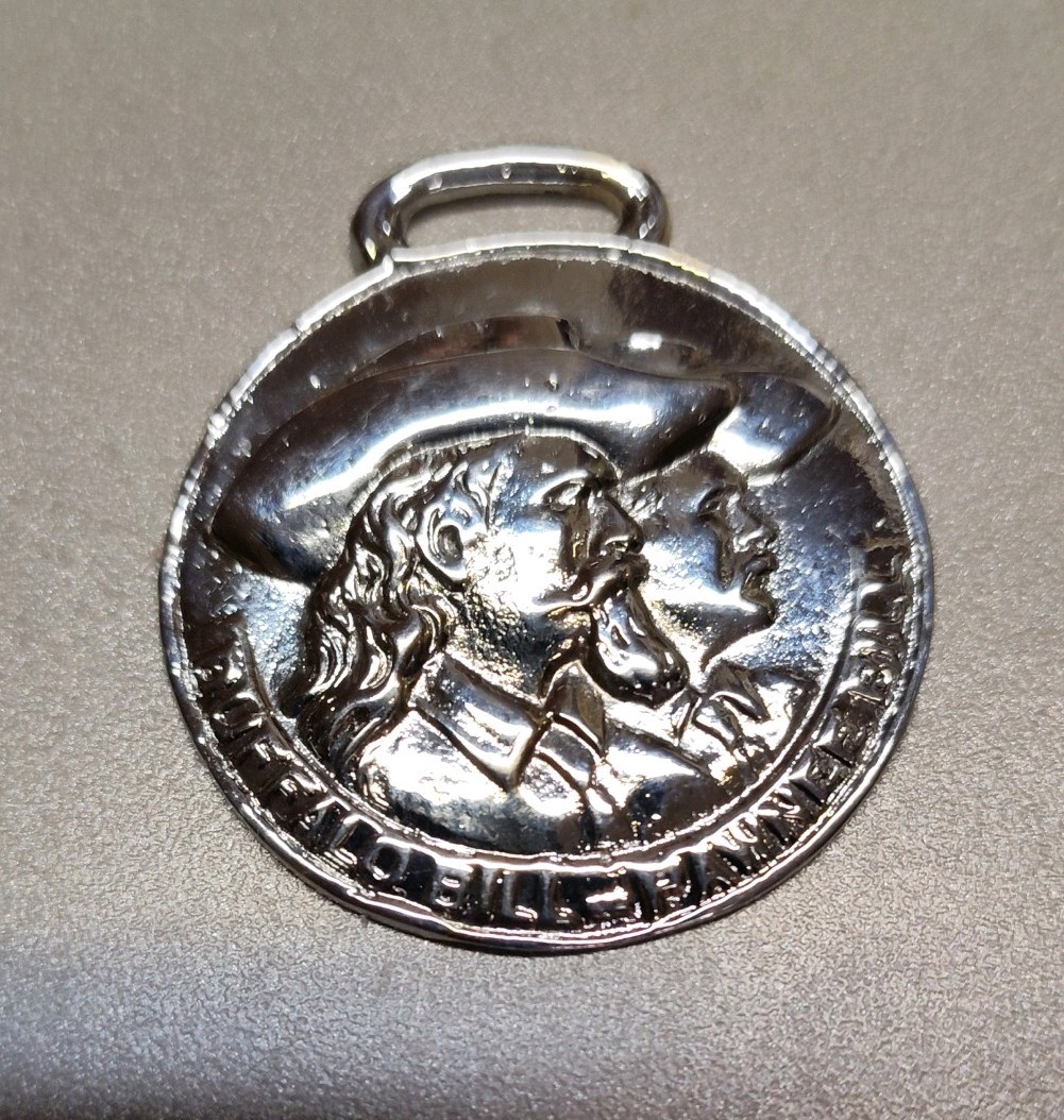 REPRODUCTION of 1911 Buffalo Bill Pawnee Bill Lu-Lu Temple Show Pocket Watch Fob