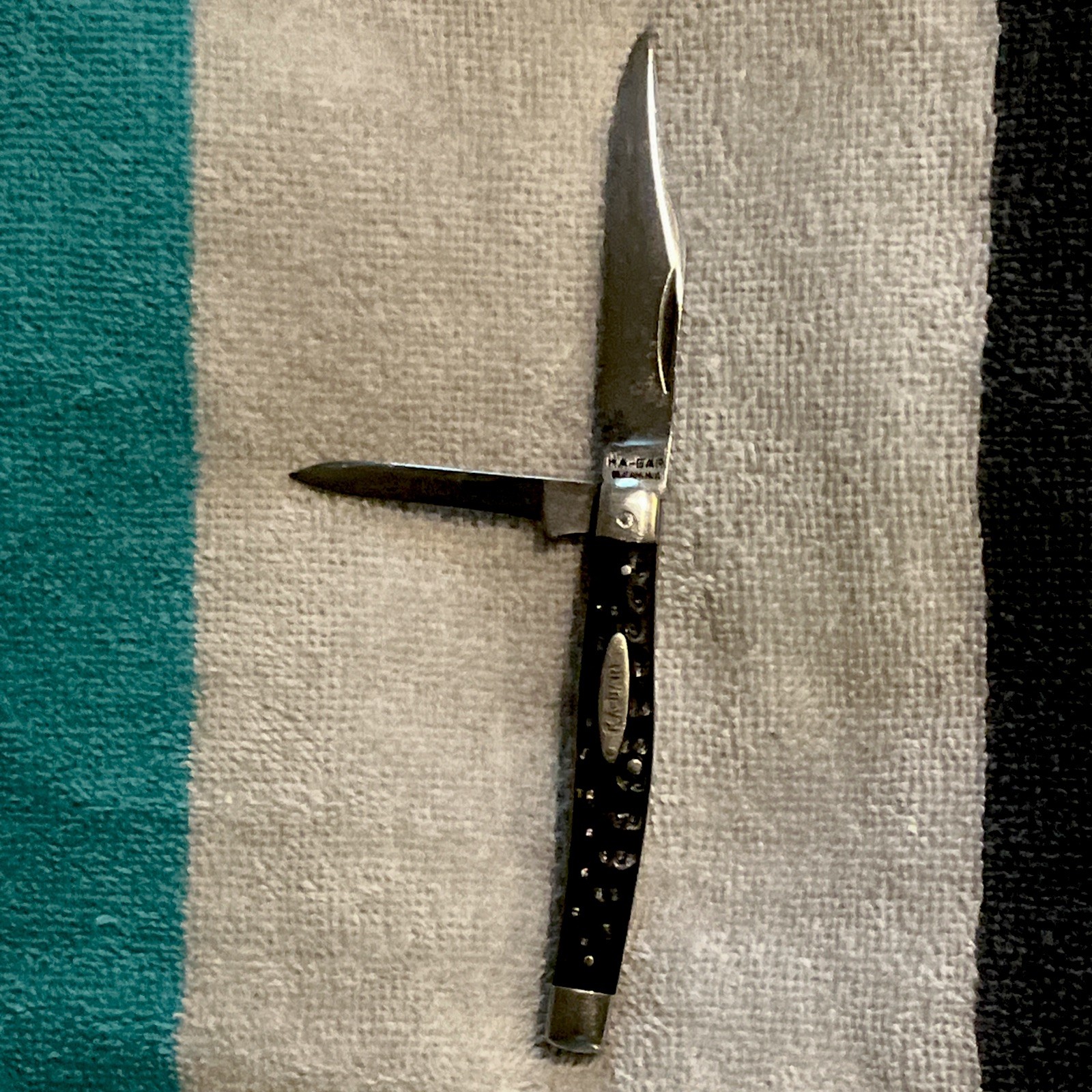 1920-1940S Kabar Union Cut Co. Texas Jack Pocket Knife Full Blades Good Snap 1920-1940S Kabar Union Cut Co. Texas Jack Pocket Knife Full Blades Good Snap