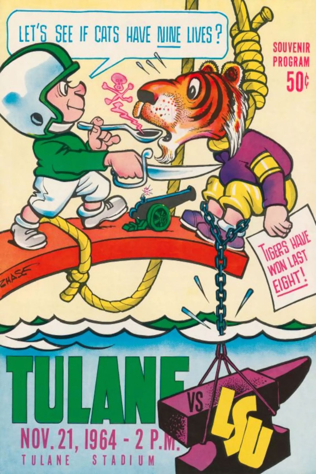 Tulane vs LSU (1964) πΊπ Vintage Football Poster - 24x36β - Rare Reprint π€―π― Tulane vs LSU (1964) πΊπ Vintage Football Poster - 24x36β - Rare Reprint π€―π―