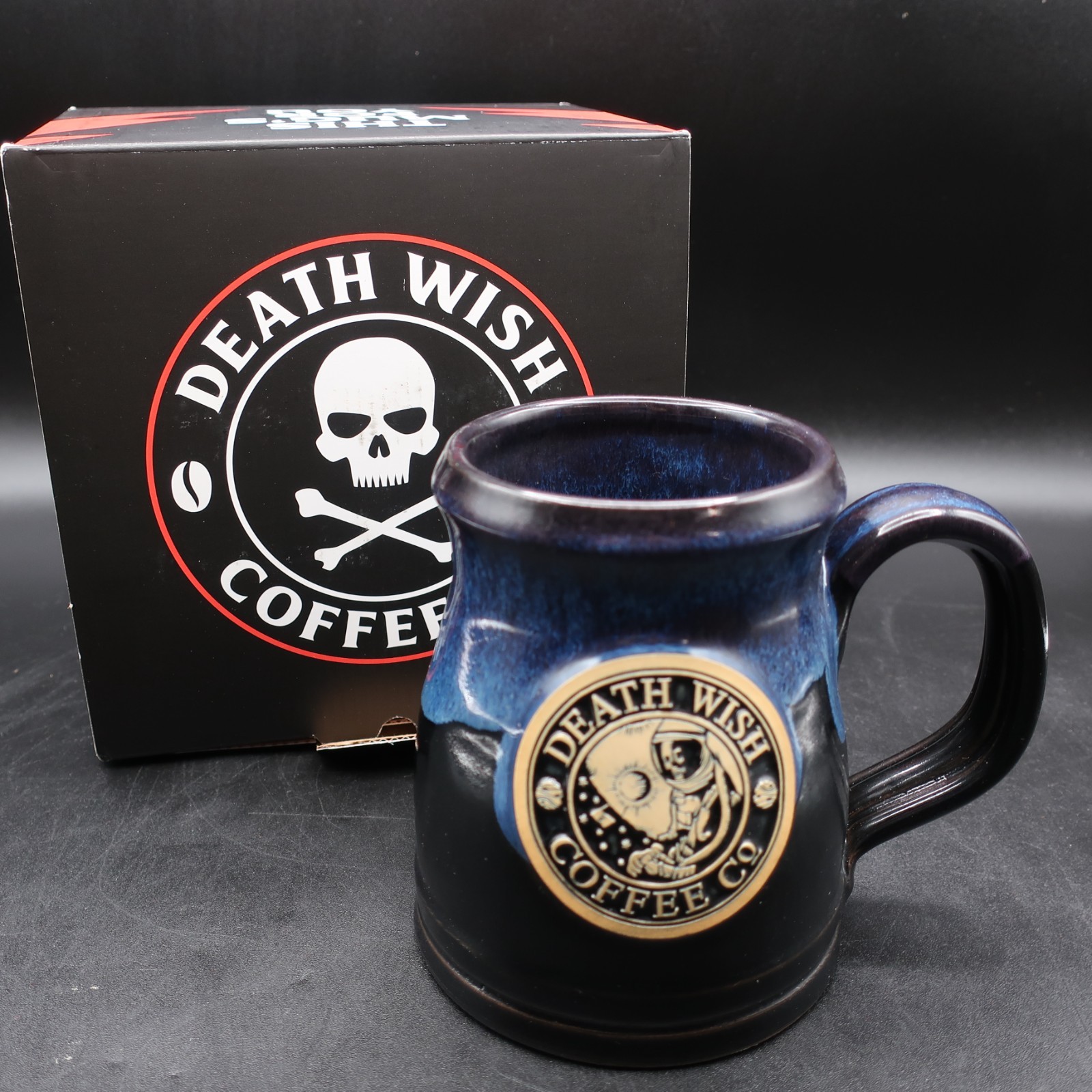 2021 Death Wish Coffee Space Oddity Mug 1995/2500 Apollo 12 Co Blue NEW w/ Box 2021 Death Wish Coffee Space Oddity Mug 1995/2500 Apollo 12 Co Blue NEW w/ Box