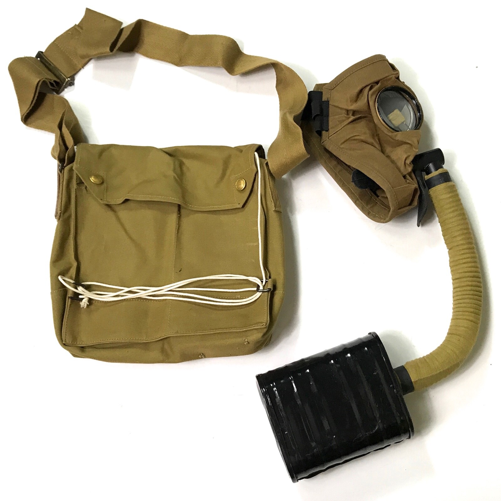  WWI US M1917 BRITISH & US ARMY SBR GAS MASK & CARRY BAG