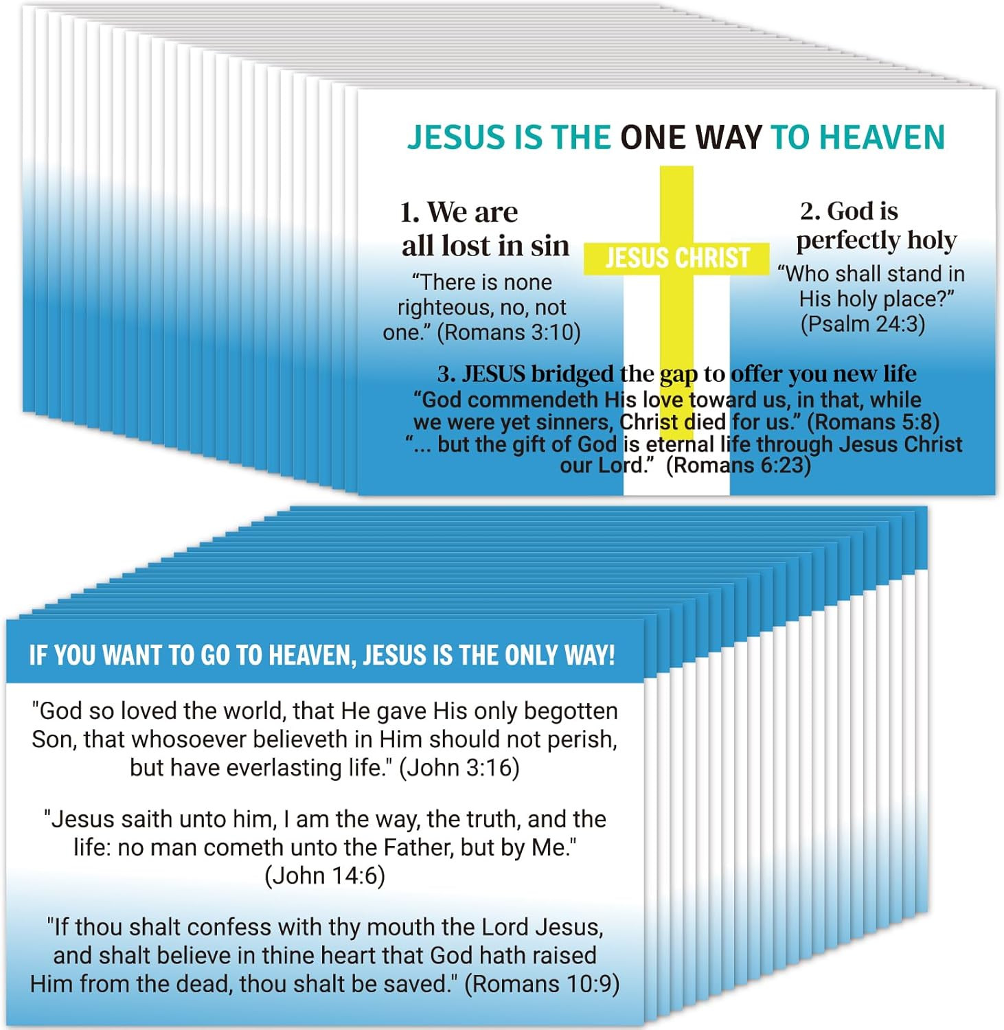 240Pcs Gospel Tracts Plan of Salvation Cards Pocket Holy Prayer Cards Bible Trac 240Pcs Gospel Tracts Plan of Salvation Cards Pocket Holy Prayer Cards Bible Trac