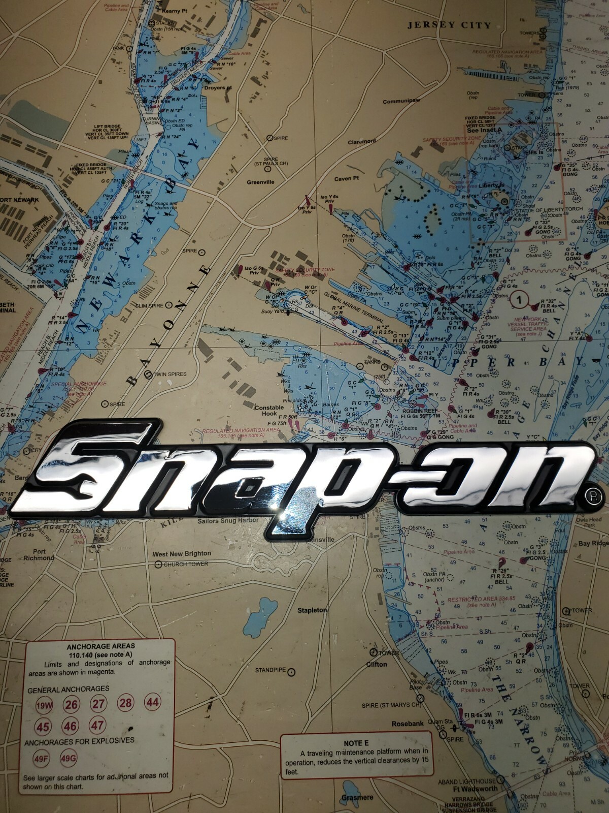SNAP-ON TOOL BOX LOGO EMBLEM, 8 SNAP-ON TOOL BOX LOGO EMBLEM, 8