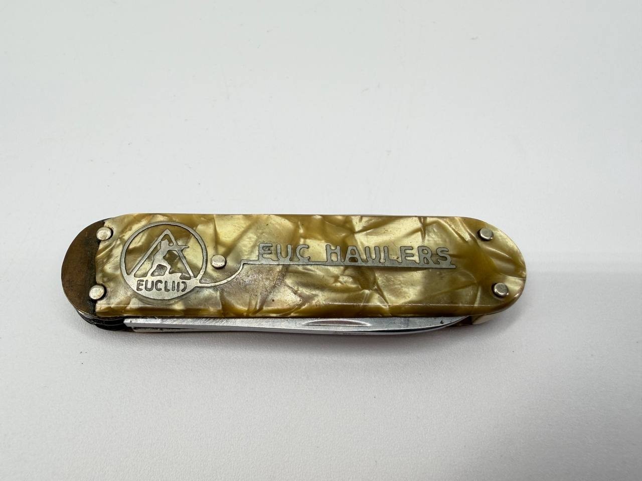 Vintage Euclid Haulers Advertising Pocket Knife Multi Tool Folding Knife Vintage Euclid Haulers Advertising Pocket Knife Multi Tool Folding Knife